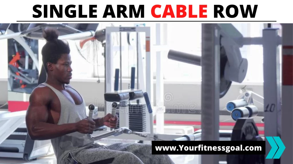 single arm cable row