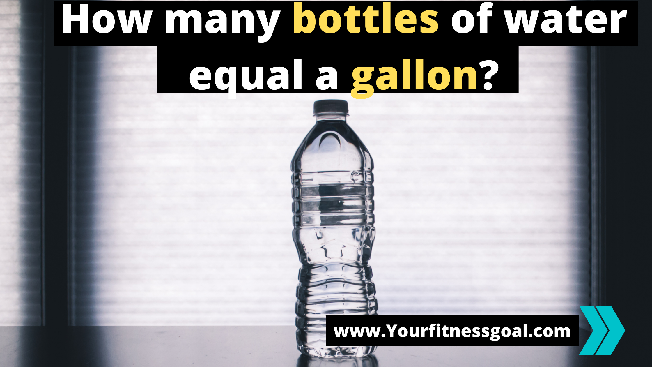 how many bottles of water equal a gallon
