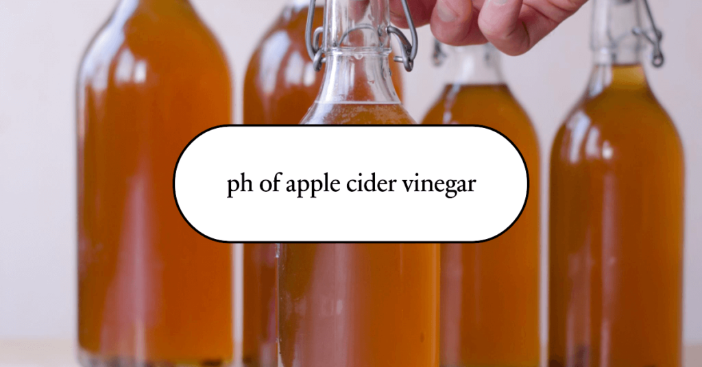ph of apple cider vinegar